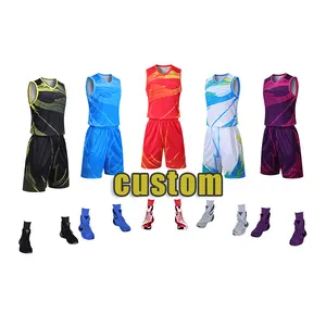 Ensemble de maillots de basket-ball unisexe, brodé, Design personnalisé, en alliage de haute qualité, vente en gros, nouvelle collection