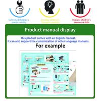 DElight Share Ensemble de puzzles éducatifs STEM - Kits d'expériences scientifiques et d'ingénierie en bois/EVA/plastique pour les élèves du primaire