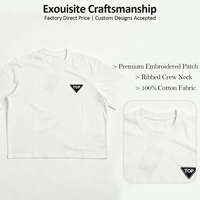 Camiseta Oversize Corta de Hombre con Logo Bordado Estilo Urbano al por Mayor