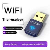 Adaptador Combinado USB WiFi BT 4.0 EDUP Mini con Antena de Chip, para PC, Computadora de Escritorio y Portátil