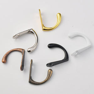 Ganchos para ropa antiguos de aleación de zinc, resistentes al óxido, para puerta de armario, ganchos decorativos para el hogar, forma rectangular - Product Image 2