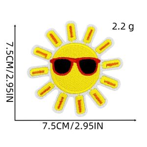 Summer Holiday Style Embroidered Iron on <b>Hat</b> Sun Watermelon Bikini Coco Tree Patch for Clothing <b>Hat</b> <b>Bag</b> Decoration - Product Image 5