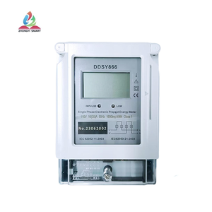 Compteur d'énergie intelligent monophasé à affichage numérique avec carte IC, protection contre les surcharges, fonctionnalités de paiement, transmission de données sécurisée, alimentation - Product Image 2