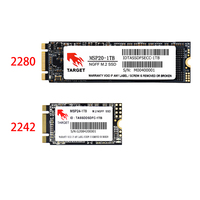Harga grosir M.2 NGFF SSD 2280 Hard Drive Internal 128gb 256gb 512gb 1tb 2tb Metal Shell 2tb Solid State Disk untuk Desktop