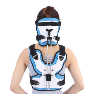 Soporte de Cuello y Tórax de Doble Columna para Adultos, Soporte para <span class=keywords><strong>Torticollis</strong></span>, Dispositivo de Fijación de Columna <span class=keywords><strong>Cervical</strong></span> Ajustable para Cuidado - Product Image 6
