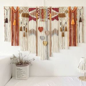 <b>Moroccan</b> Bohemian Colorful Handmade Woven Tapestry Wall Hanging Vintage Ethnic Wall <b>Decor</b> for Home Bedroom - Product Image 4