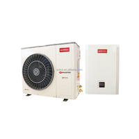 AOKOL Inverter suhu rendah belah R32 sumber udara Mini pabrikan Tiongkok 8-10kw A +++ sistem pompa pemanas udara ke Air panas musim dingin