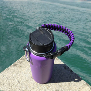 핫 세일 더블 위브 스타일 <span class=keywords><strong>550</strong></span> paracord 로프 물병 핸들 carabiner 생존 키트 캠핑 하이킹 휴가 - Product Image 6