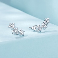 Boucles d'oreilles en argent sterling 925, bijoux fantaisie, bijoux fins, émail, zircone, soleil, étoile, iris, perroquet, serpent, coquillage, poisson, boucles d'oreilles à clous