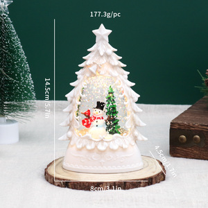 Lanterne de Cabine Téléphonique Lumineuse Rouge de Noël <span class=keywords><strong>Vintage</strong></span> Bonhomme de Neige Figurine de Père Noël Décoration de Cabine Téléphonique pour la Saison des Vacances - Product Image 4