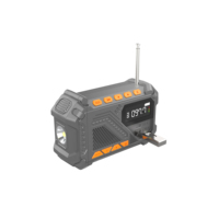 4000mAh Notfall-Wetterradio Solar-Handkurbel-Ladegerät AM/FM/Internet-Radio Tragbare Leselampe SOS-Alarm 32H