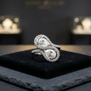 Lab Grown Luxury Fine Jewelry 925 Silver Rhodium Plated Moissanite Channel Setting Unisex Men's <b>Ring</b> <b>Watch</b> Gift - Product Image 2