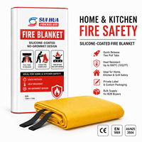 Couverture anti-feu en silicone et fibre de verre de qualité supérieure, conçue pour la sécurité familiale