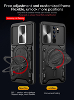 Funda de teléfono montada en el coche a prueba de golpes para Xiaomi 12 13 14 15 Pro soporte de anillo de Metal magnético ventana deslizante Cámara funda protectora para teléfono
