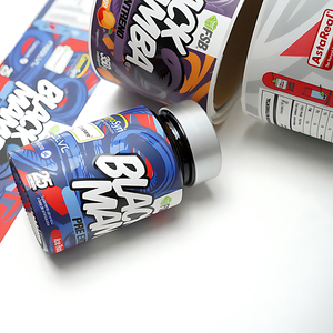 <span class=keywords><strong>Étiquette</strong></span>s autocollantes personnalisées imperméables avec <span class=keywords><strong>impression</strong></span> UV sélective <span class=keywords><strong>sur</strong></span> rouleau pour bouteilles de compléments alimentaires – <span class=keywords><strong>Étiquette</strong></span>s personnalisées pour bouteilles - Product Image 4