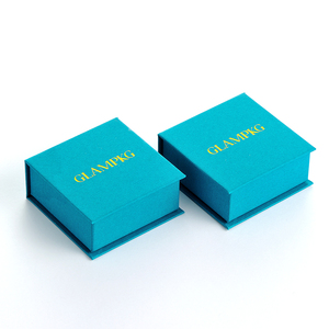 GLAMPKG Custom Gold Logo <b>Book</b> Style Paper Jewelry Magnetic Packaging <b>Box</b> Earring Necklace Ring Microfiber White Pouch - Product Image 5