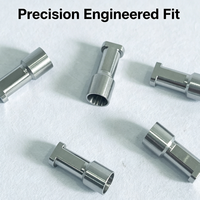 Cylindre analogique en argent pour laboratoire dentaire OEM, compatible avec les modèles de couronnes et bridges, pour moulage en alliage de titane Nobel RP, Dentium, Osstem, ITI