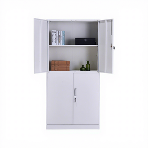 Commercial Steel Filing <b>Cabinet</b> Four Doors <b>Lockable</b> Adjustable Shelving Office Furniture for Home & Workshop Use - Product Image 5