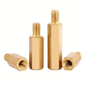 Entretoises M2 M2.5 M3 en laiton, bronze, acier, mâle-femelle, à tête ronde, finition zinguée galvanisée, pour applications minières - Product Image 6