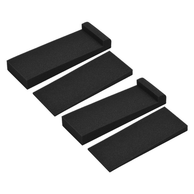 2 Packs High Density Acoustic Isolation Foam Isolation Pads 27 * 10cm Usable Area for Studio Monitor Speaker
