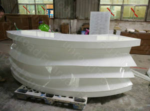 גבוהה אופנה קופאית מונה עץ לקופה לבן מחשב לבדוק את עמדת קבלה עם הוביל למשרד חנות - Product Image 2