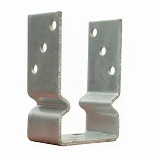 Hot Dipped Galvanised Metal U Type Fence Post Anchors Supports