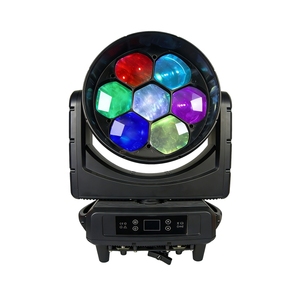 Stslite 7 pièces 150W RGBW LED Pixel Zoom Wash Moving Head Éclairage extérieur étanche IP65 pour festival de musique, concert, fête, discothèque - Product Image 1