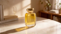 Vente en gros de flacons de parfum en verre transparents plats de 30 ml, 50 ml, 100 ml, avec pompe à brume fine, flacon de parfum de luxe personnalisé avec boîte d'emballage