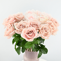 Fleurs artificielles Corolla Rose au toucher réel, décoration de luxe pour salon, accessoires de photographie, fête des mères, Saint-Valentin, jardin