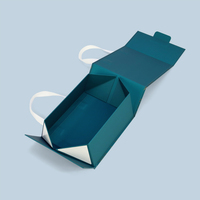 Boîte cadeau magnétique rigide en carton recyclable sur mesure, luxe, pliable, avec couvercle magnétique
