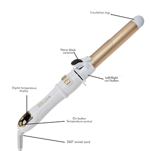 Nuevo Rizador <span class=keywords><strong>de</strong></span> Pelo Automático LCD, Rizador Giratorio Profesional con Calentamiento, Rizador Portátil <span class=keywords><strong>de</strong></span> Salón <span class=keywords><strong>de</strong></span> 32 mm para Ondas Grandes - Product Image 6