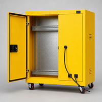 Boîtier de distribution d'énergie portable IP54 en acier SPCC 400x500x250mm, armoire de chantier mobile résistante aux intempéries OEM ODM