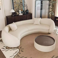 Luxuriöses Gepolstertes Stoffsofa 7-Sitzer Ecksofa Modulares Modernes Villa-Wohnzimmer L-Form Sofa-Set