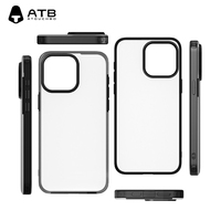Casing HP ATB Luxury Original TPU Transparan Anti Benturan Tahan Air untuk 6/6S/7/8/11/12/X/XS/XR dengan Lapisan Cermin