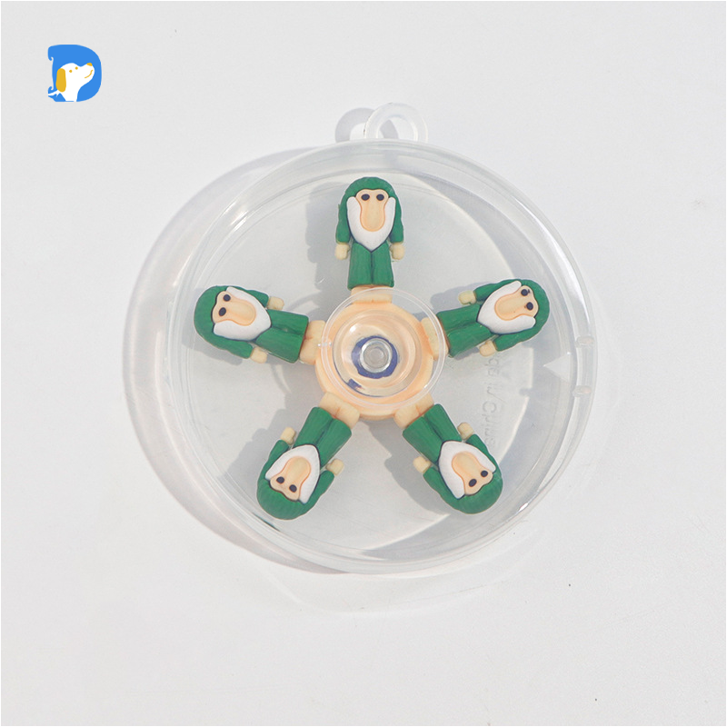 3D Anti-Anxiety Fidget Spinner Toy Unicorn Printed Stress Relief Hand Spinner Made of Durable Silicone