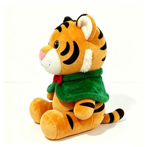 Peluche de Tigre Personalizado, Juguete de Peluche de Tigre Sentado, Lindo Peluche de Tigre con Relleno de Algodón PP, Peluche de Animal para Bebés de Halloween - Product Image 2