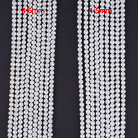 Perles d'eau douce Akoya blanches en forme de pomme de terre, rondes, en vrac, de 3-5 mm et 4-5 mm, pour la fabrication de bijoux (vente en gros)
