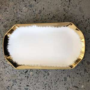 Juego de vajilla de platos de carga occidental de estilo europeo, plato de cerámica de pescado, diseño de plato ovalado mediterráneo para eventos de bodas - Product Image 5