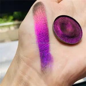 DIY paleta de sombra de ojos, duochrome brillo shimmer Multichrome de perlas atlas solo camaleón único de sombra de ojos