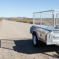 Boîte de rangement en aluminium à motif damier pour remorques et pick-up - Coffret de rangement portable et étanche