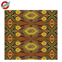 Harga pabrik 100% poliester tenun polos cetak Super nyata kain lilin super Afrika grand