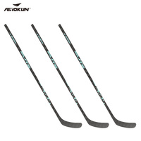Bâtons de hockey sur glace en fibre de carbone de haute qualité, durables, très demandés, marque OEM, taille personnalisée, vente en gros, fourniture d'usine, noir