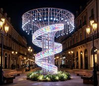 Arche lumineuse géante LED imperméable, écologique, résistante aux flammes, personnalisée, fonctionnant sur piles, pour extérieur, usage commercial