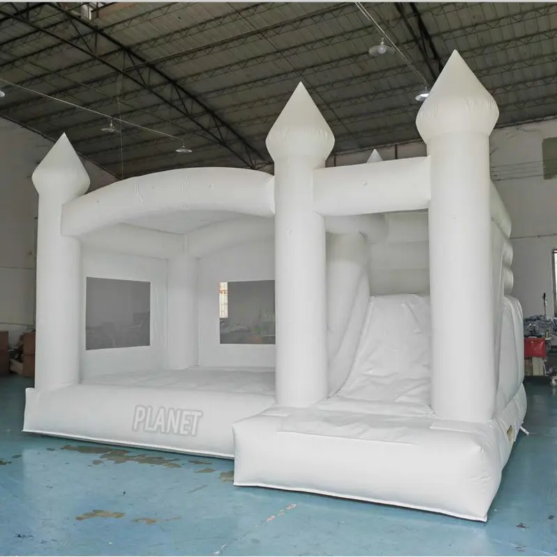 White Bed Wedding Bounce House Party Jumper Castle Inflatable Bouncer For Sales