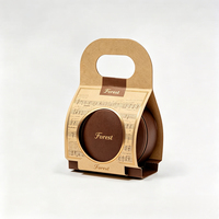 Boîte cadeau de luxe en papier personnalisée avec logo imprimé, fenêtre et poignée, emballage en carton pour pot cosmétique