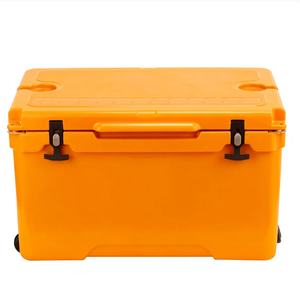 Maßgefertigter 115qt Hochleistungs-Rollkühler Rotationsgeformte Isolierte Eisbox 5 Tage Eishaltbarkeit Auslaufsicher für Outdoor Camping Angeln - Product Image 2