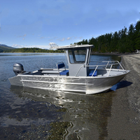 2025 KINOCEAN 5052 bateau de pêche en aluminium avec cabine pour lac extérieur surf Center Console vente en gros