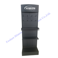 Point de vente au détail étagères de sol personnalisées et outil de suspension produit de marchandise support de présentoir de panneau perforé en métal
