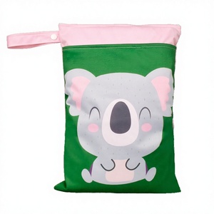 Offre Spéciale Série Promotionnelle Babyshow Sacs Humides à Double Poche 25*35cm en Carton, Sacs à Couches Imperméables en Polyester pour Bébé - Product Image 2