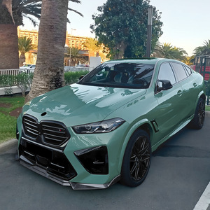 Bmw X5m F95 X6m F96 Lci 2024+ Front <b>Lip</b> <b>Splitter</b> Aerodynamic Body Kit Carbon Fiber Texture Abs Material - Product Image 1